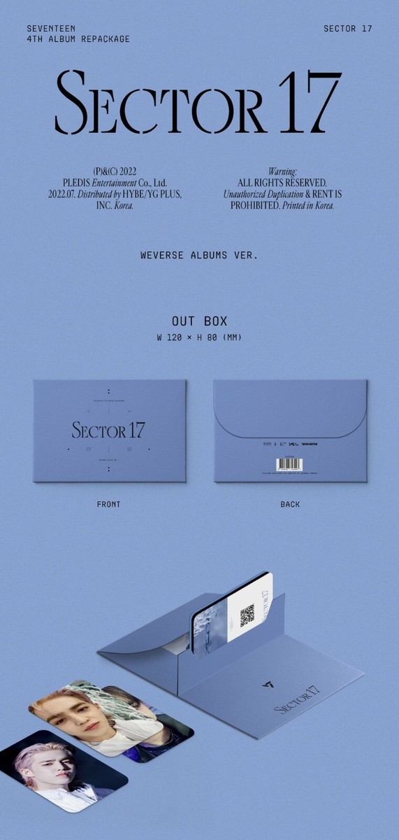 SEVENTEEN - gomdorism SEVENTEEN - SECTOR 17 [Weverse Albums ver.] QR Card+Free