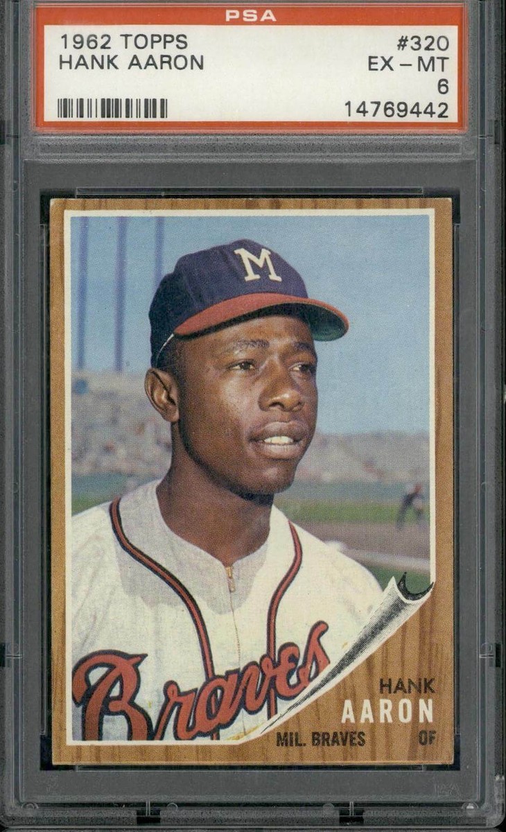 topps 47 HANK AARON 野球カード Hank Aaron 1955 Topps #47 Base