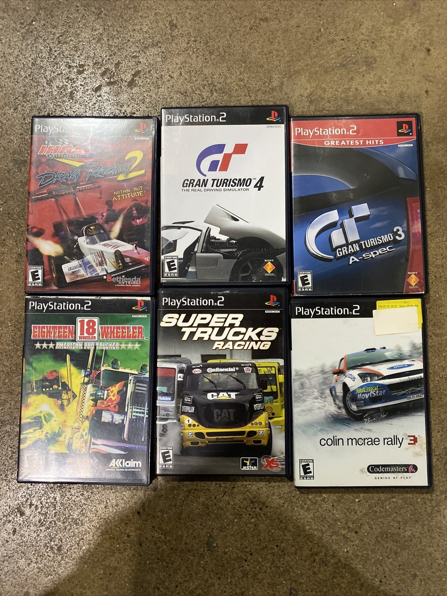 Lot De 6 Jeux Sony PlayStation 2 thématique automobile