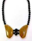 HSN Jay King Sterling Silver Black Chalcedony and Lion Stone Necklace — photo 2
