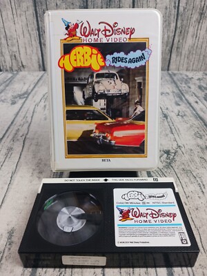 Herbie Rides Again (Betamax, 1985, Walt Disney Home Video, Clamshell) Pre-Owned 