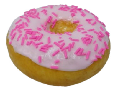 Display Faux Food Prop Strawberry Glazed Donut With Pink Sprinkles New