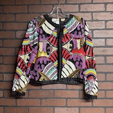 Heavy Beaded Vintage Jacket w Embroidery