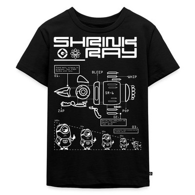 Minions Bauplan Schrumpfstrahler Despicable Me Kinder Premium Bio T-Shirt