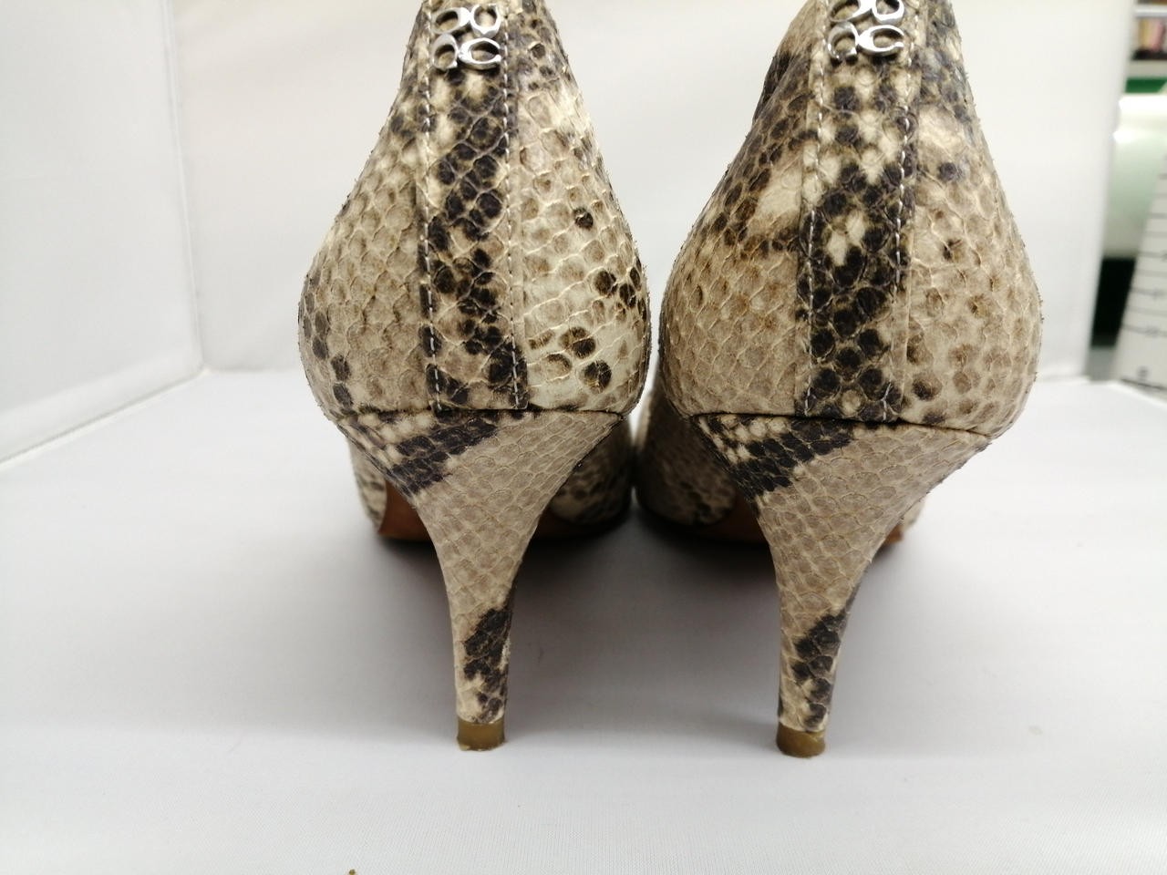 Coach Python Pattern 26.5Cm Pumps High Heels FY274 - image 4