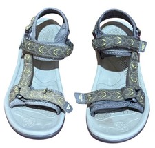 Outdoor Kids Gray Sport Sandals Youth Size 5 Adjustable Straps Hiking Wear