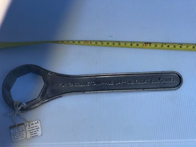Vintage Gasoline,  Hubcap, Oil Float Container Wrench 2 3/8th Overland Billings