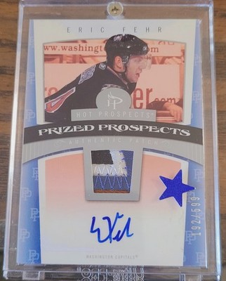 2006-07 Fleer Hot Prospects - Eric Fehr #139 /599 (AU, 4-Color MEM, RC)