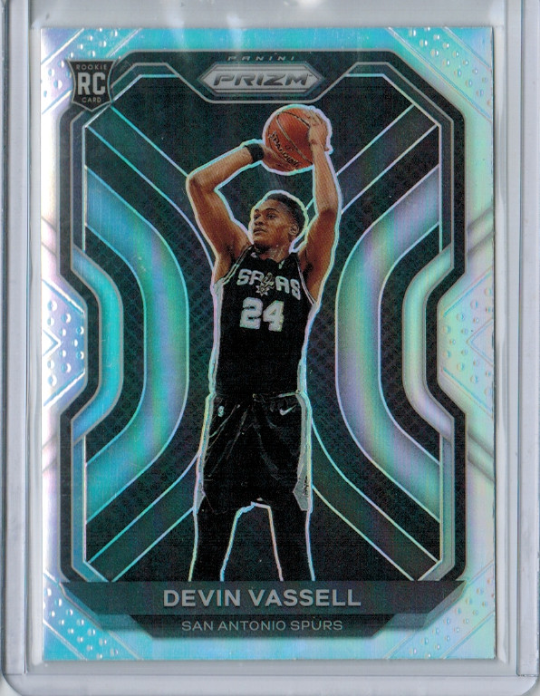 2020-21 Panini Prizm Basketball Silver Rookie Devin Vassell #252
