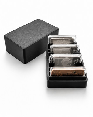 1oz Silver Copper storage box container 1oz bars stackers in capsules - 10 Slot