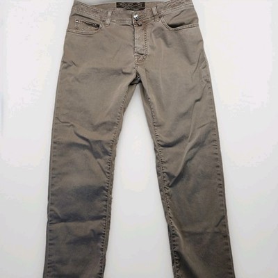 Jacob Cohen Type 688 C Luxury Premium Italy Pants Khaki Brown Men s Size W33