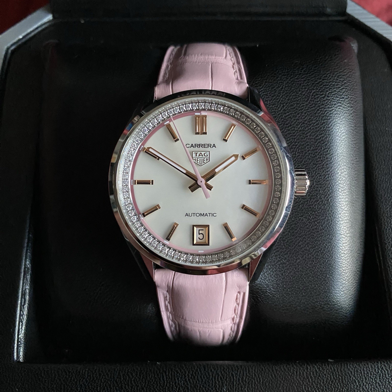 Tag Heuer Carrera Date Diamond Mother