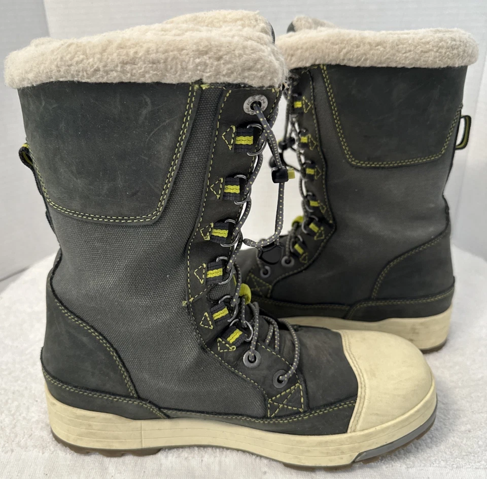 Botas Deportivas Keendry Mujer 200g Aisladas Sherpa Borde Caqui Verde Talla 8 Foto 4 de 4