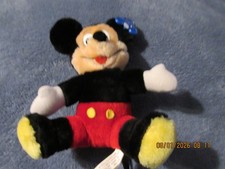 Vintage Disneyland Walt Disney World Mickey Mouse Plush 7.5