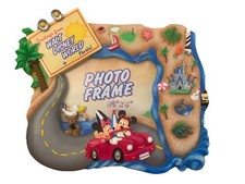Greetings From Walt Disney World 3-D Mickey  Minnie Mouse Ceramic Picture Frame