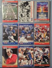 LOT OF 57 1990 Pro Set NFL Football Trading Card 