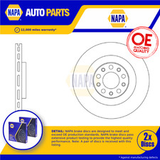 2x Coppia Dischi Freno Ventilati per ALFA ROMEO STELVIO 949 2.0 Posteriore 2016 su 320mm