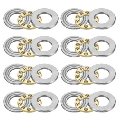8pcs F10-19M Thrust Ball Bearings 10mmx19mmx6mm Chrome Steel Single Direction