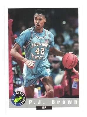 1992 Classic Draft Picks Basketball LA Tech P.J. Brown