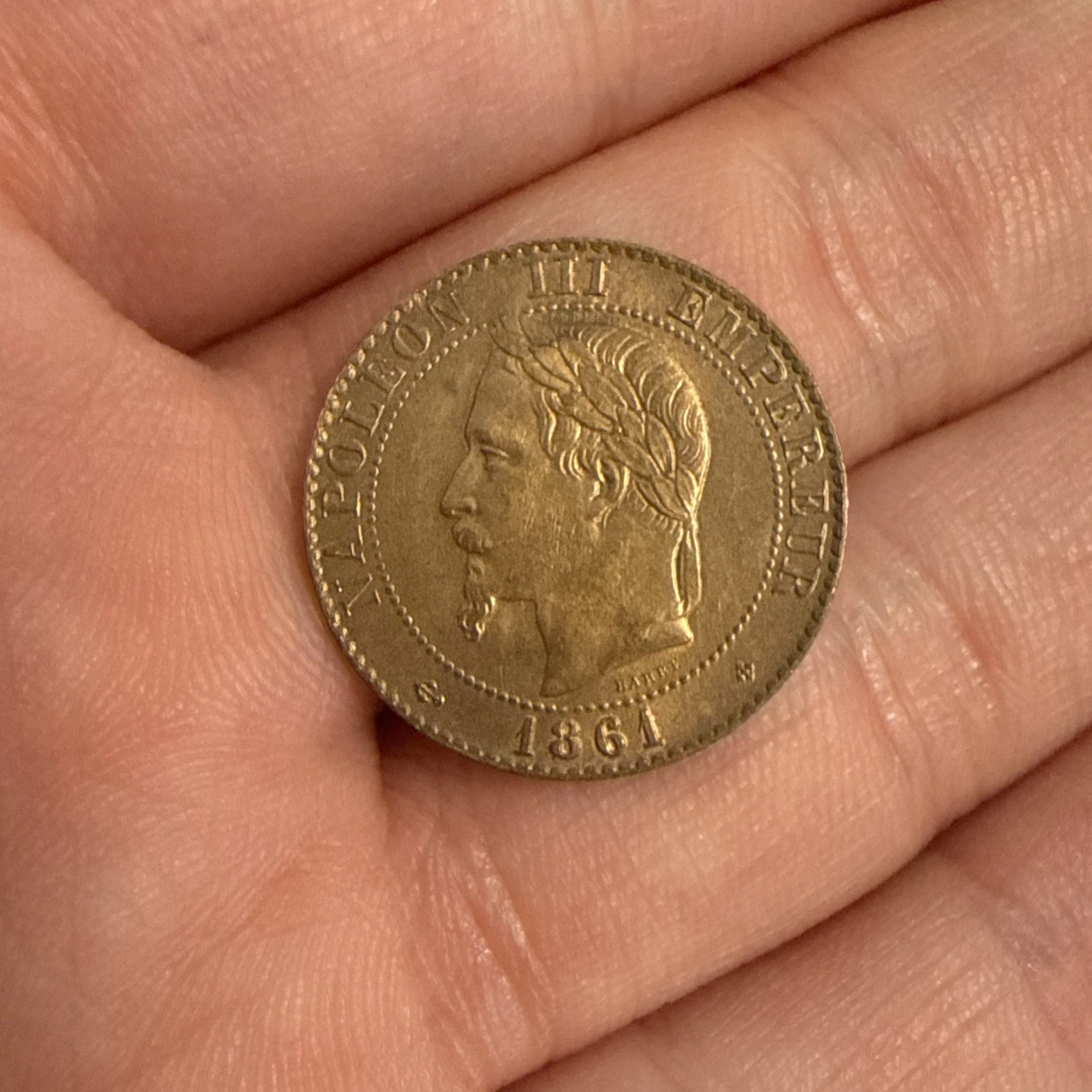 Monnaie De 2 Centimes 1861 Napoléon III Empereur Empire Français