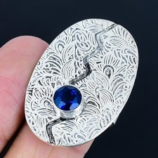 Fantastic London Blue Topaz Gemstone 925 Sterling Silver Ring Size 9