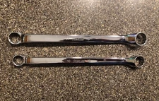 Snap-On XBM1618 and XBM1719 Offset Double Box End Wrench Metric 16x18mm, 17x19mm