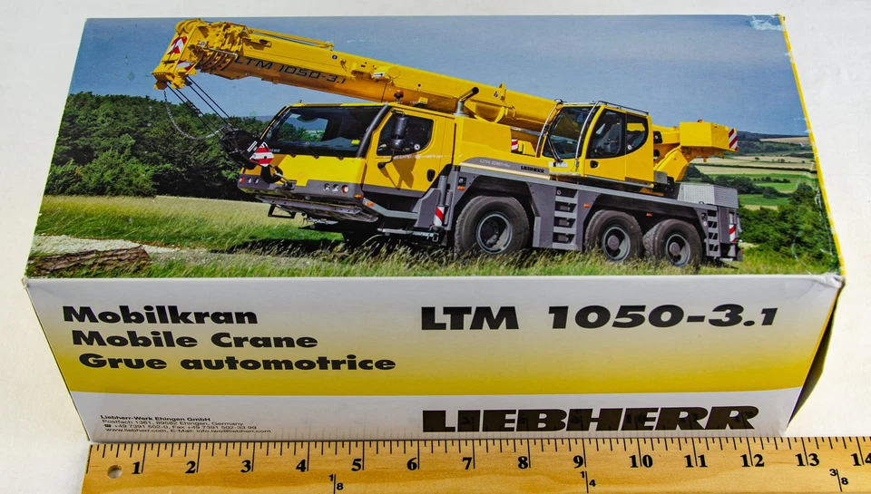 WSI Colonia Liebherr Mobile Extending Crane 1:50 Scale Diecast Model Truck - Image 3 of 4