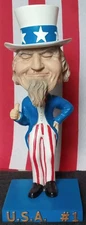 Troy, New York's UNCLE SAM Bobblehead 8 Inches Tall by Adam's Apple from 2003