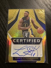 Lance Stephenson 2024-25 Certified Competitor Auto Gold /10 Pacers