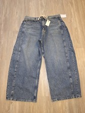 Good American / GOOD EXTREME BARREL JEANS Indigo Women  s Size 14 / 32 New