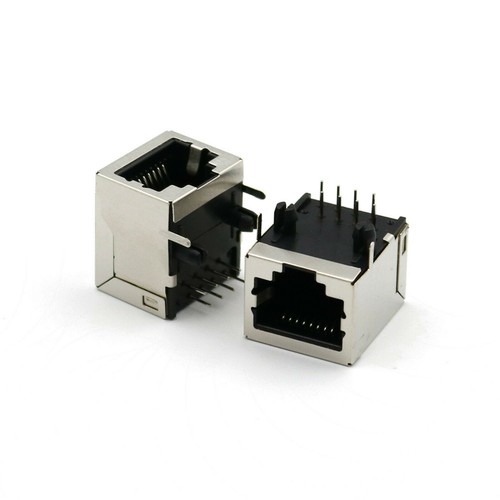 10Pack RJ45 8P8C Single Network Port Female Socket PCB Head Solder Connectors C - Afbeelding 4 van 13