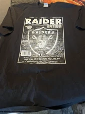 Pro Club Raiders One Nation Silver & Black Men's T-Shirt Size 5x
