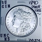 1890 BU GEM MORGAN SILVER DOLLAR UNC MS+++ U.S. MINT RARE COIN 7054