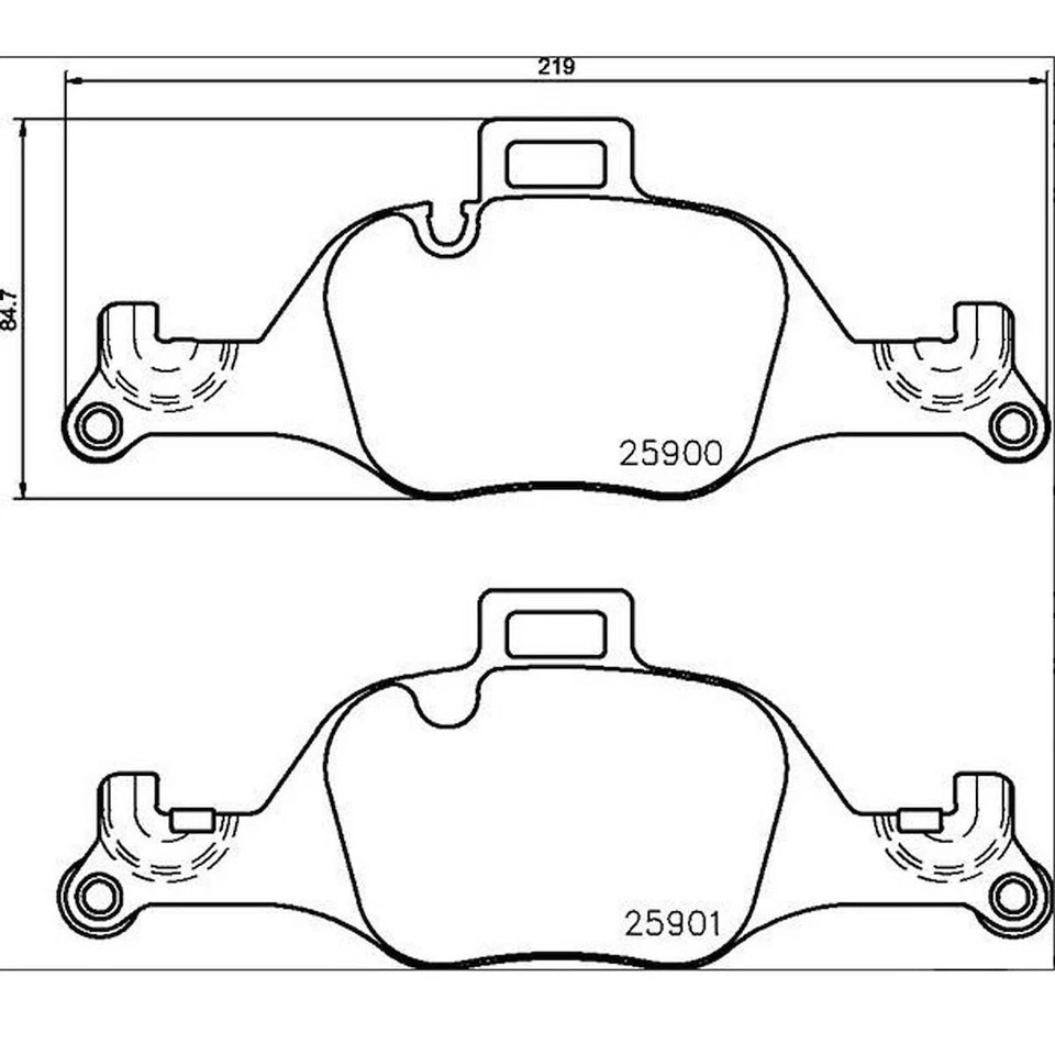 Brembo Front Low-Metallic Brake Pads Fits 2017-2023 BMW 530i Brake Pads P06107 Foto 4 de 4