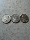 1964-D Kennedy Half Dollars, AU, Lot of 3