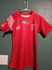 Tonga Rugby World Cup 2015 Jersey Size Small S Red Home Kit Ikale Tahi Aoniu