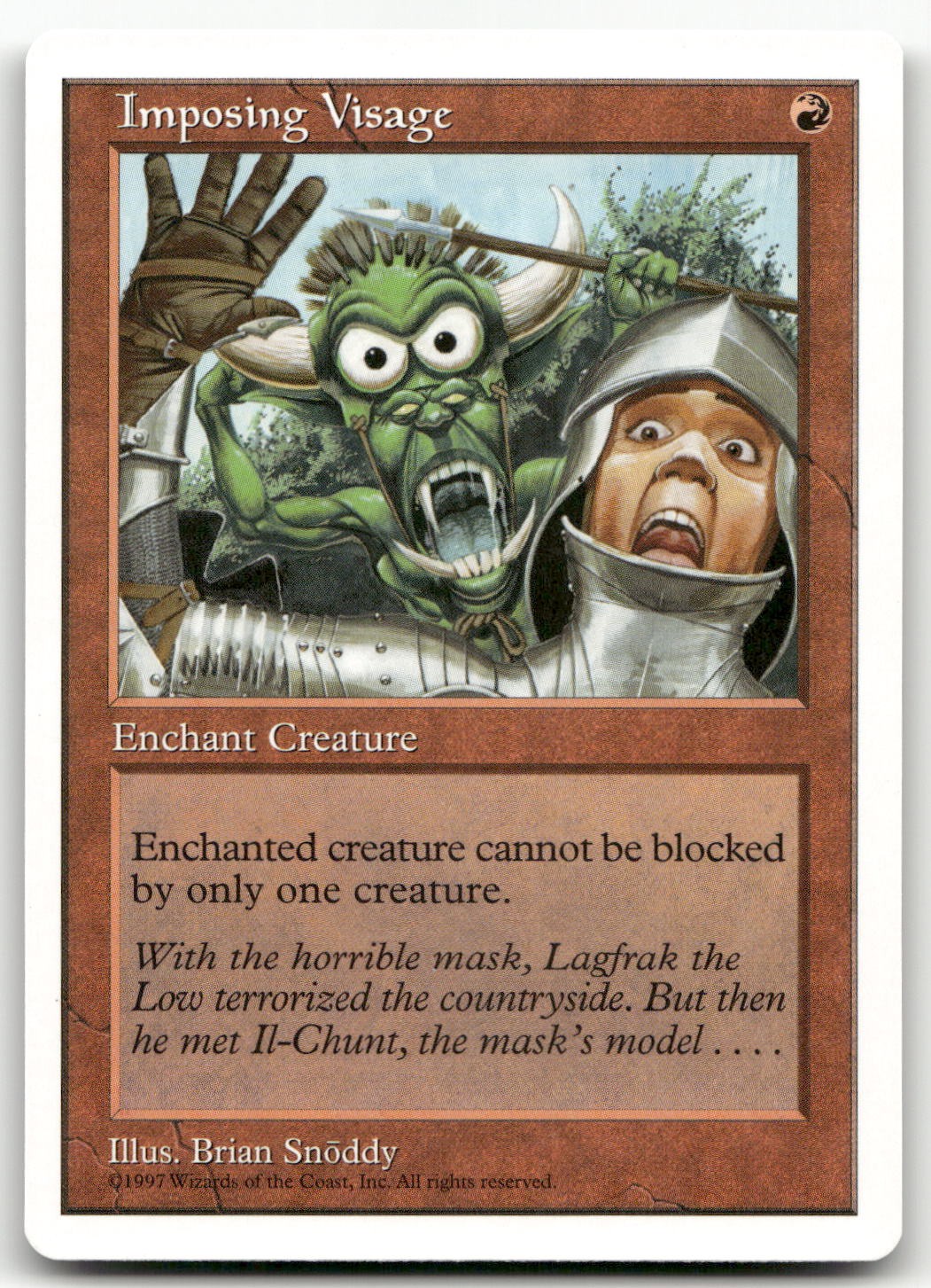 Imposing Visage (LP) Fifth Edition 5ED Magic MTG