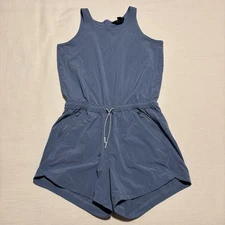 Athleta Girl On the Go Romper | Swept Away Blue | Size XL/14
