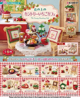 Re-Ment Petite Sample: The Country Strawberry Cafe Full set of 8
