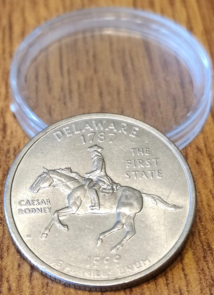 50% Off Sale - 1999D Delaware State Collectible Quarter from Bank Rolls - Image 2 of 4