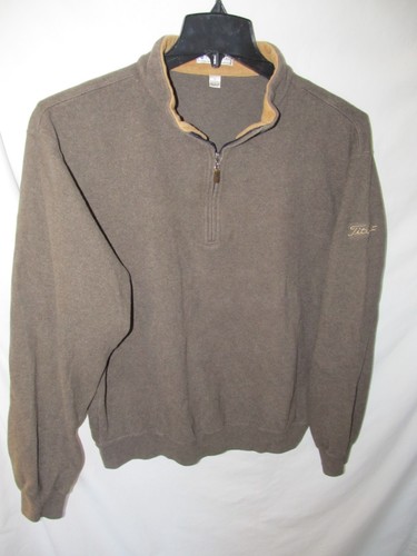 Vtg? Men's PETER MILLAR 1/4 Zip 100% Cotton Sweater Titleist Golf Pullover Sz L