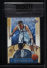 BAS 2005 Upper Deck Hardcourt Andrei Kirilenko #85 Seal of Authenticity Auto 3c7