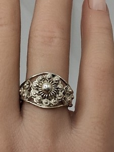 Vintage 835シルバー スリーストーンリング 835 Silver Ring | eBay