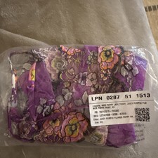 NWT Savage X Fenty Mod Poppy Lace Teddy Juicy Purple Flower Poppy Print XS
