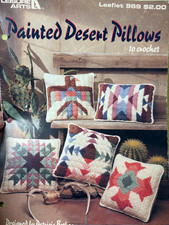 5 Crochet Patterns: PAINTED DESERT PILLOWS TO CROCHET CUTE DESIGNS