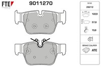 Bremsbelagsatz Scheibenbremse FTE 9011270 FüR BMW 1Er F40 2Er F44 X2 F39 116 118