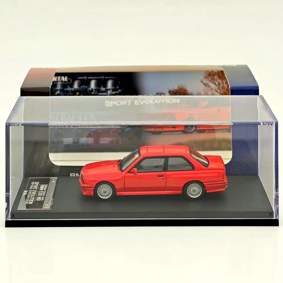Mortal 1/64 BMW E30 M3 Sport Evolution Diecast Open Hood Ideal Hobby Collectible - Imagem 3 de 4