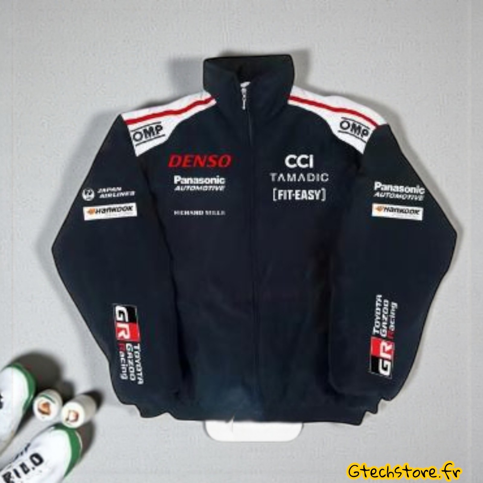 Combinaison moto brodée Toyota GR anti-abrasion veste de course ajustée pour circuit