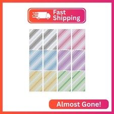 2025 New Gradient Self-Adhesive Gem Stickers, 3120pcs, 6mm, 6 Colors Gradient 