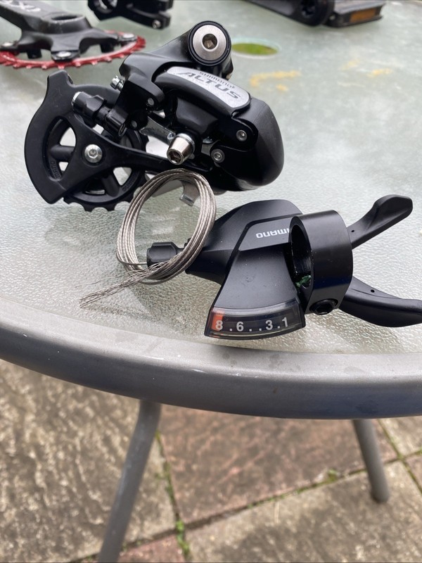 Shimano Atlus 8 Speed Derailleur and Shifter Set Excellent Condition